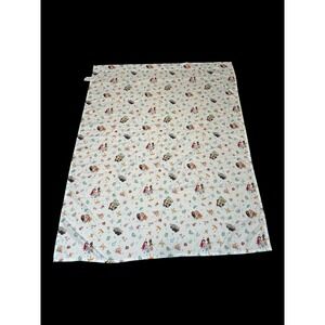 Disney Princess  Crib Flat Sheet NoJo White Ariel Tiana Jasmine Belle